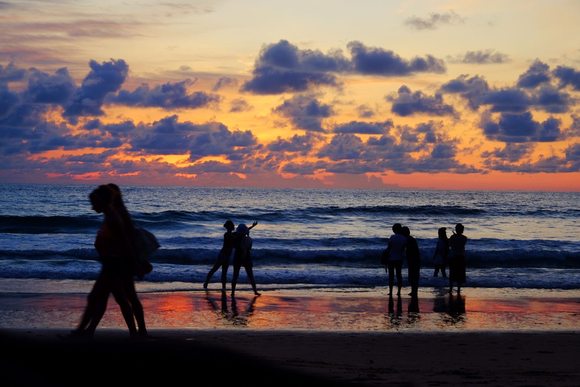 People have fun on sea beach.summer, ,holiday